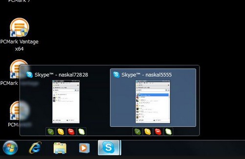skype 多重起動